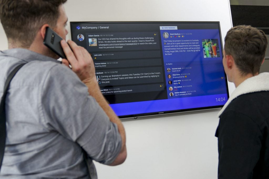 microsoft teams netpresenter digital signage