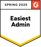 Employee Communication Easiest Admin 2025 EMEA G2 Badge