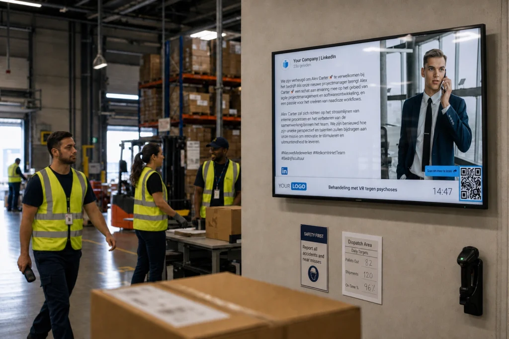 social media digital signage netpresenter linkedin