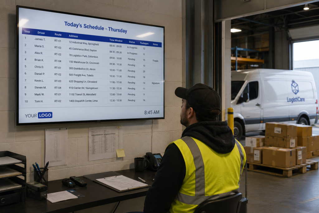 netpresenter integratie excel narrowcasting