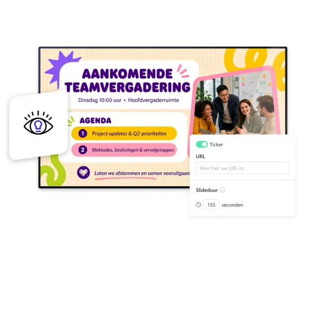 Publiceer Narrowcasting content die ervoor zorgt dat mensen blijven kijken