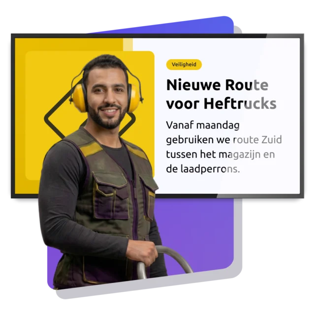 Narrowcsting voor de logistiek Netpresenter