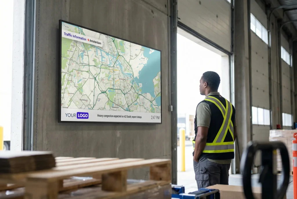 Digital Signage Traffic Information