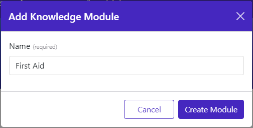 Creating a Knowledge Module