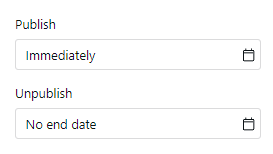Poll schedule