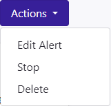Alert actions