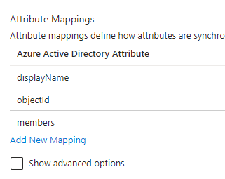 attribute mappings