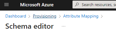 schema editor