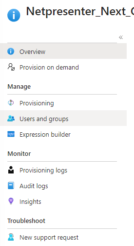 users and groups