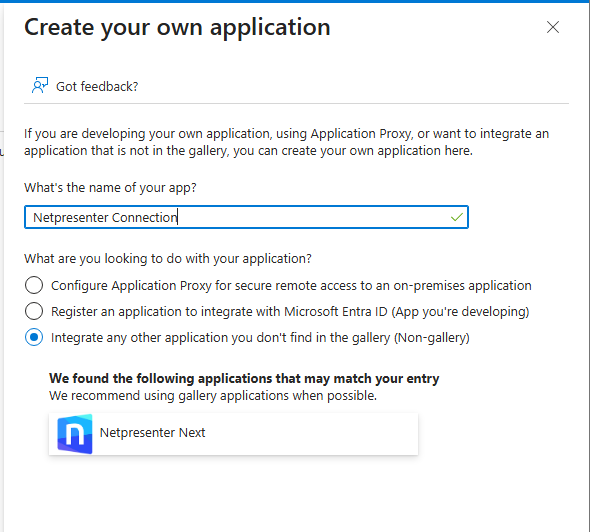 Create the app