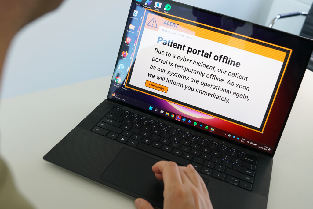 Desktop Alert - Alert Cyber Alert Healthcare_EN