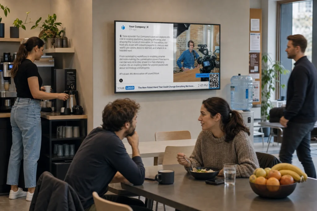 social media digital signage netpresenter x