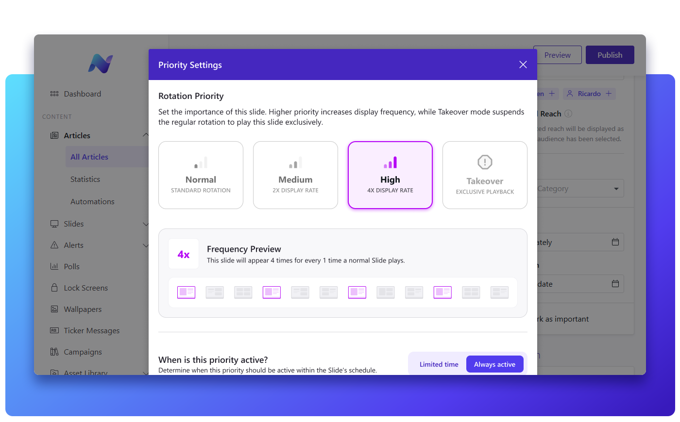 netpresenter priority feature high