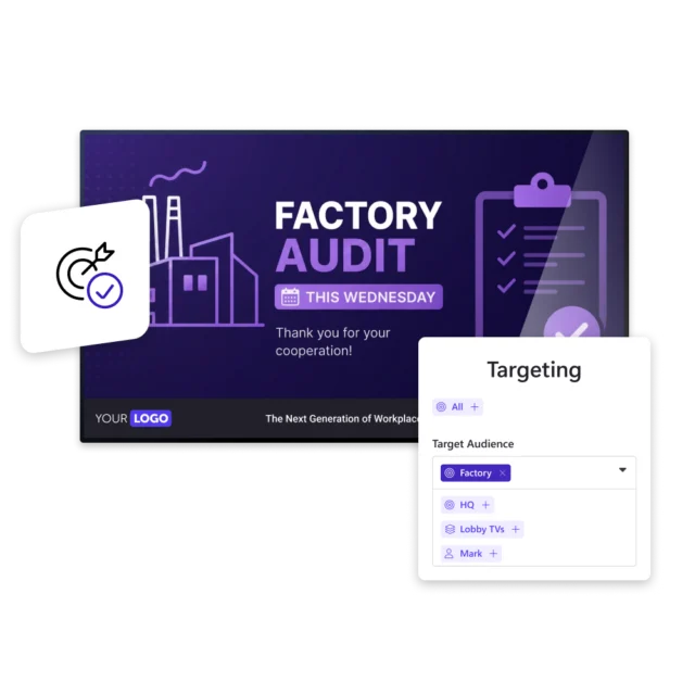 Target Digital Signage Software content that is relevant