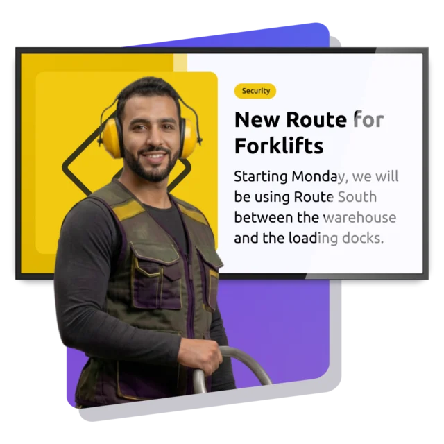 Digital Signage for Logistics